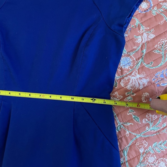 Banana Republic Cap Sleeve Sheath Dress in Cobalt Blue Cotton - Picture 5 of 8